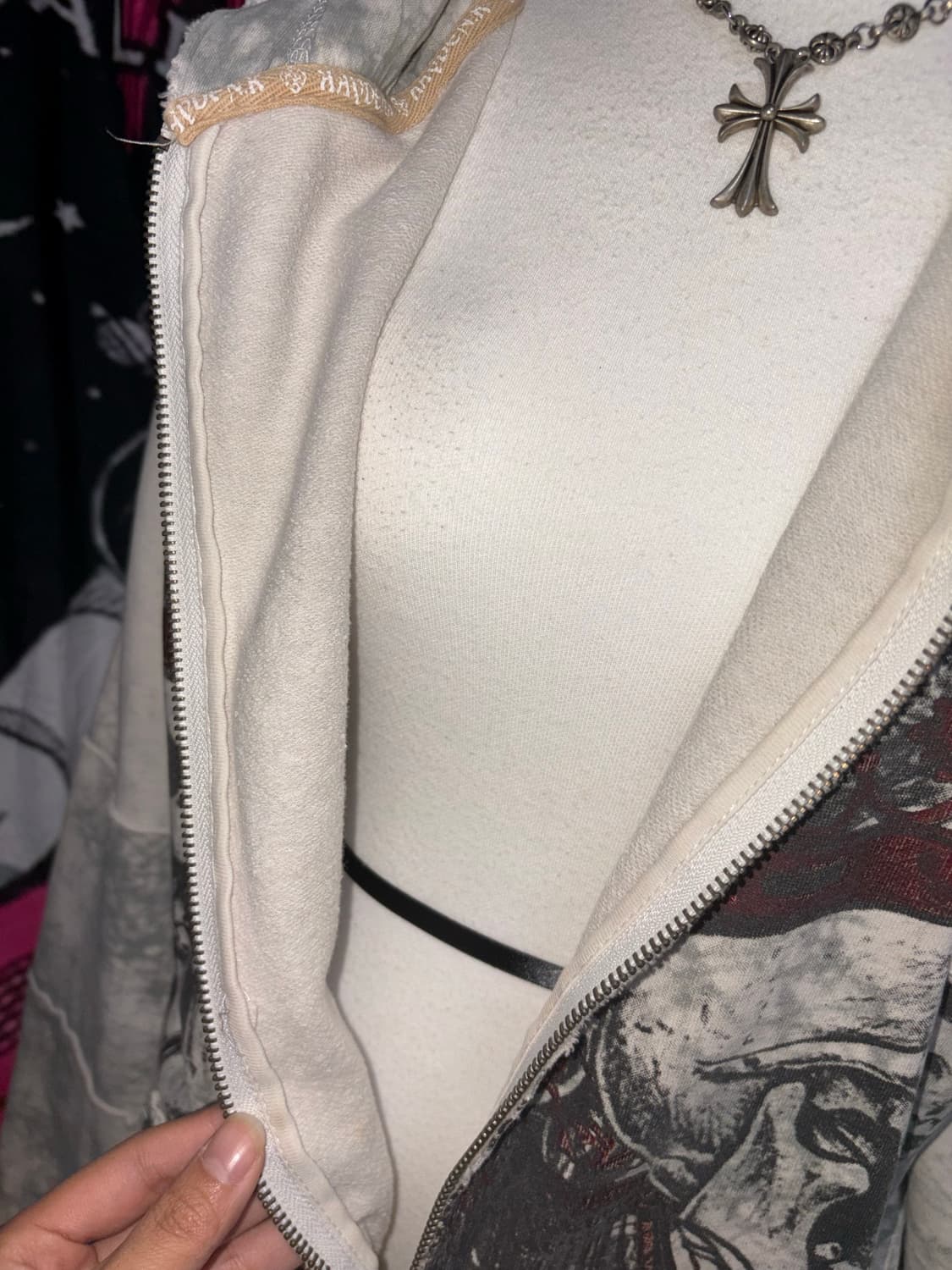 일본 빈티지 펑크 고딕 후드집업 상품이미지6