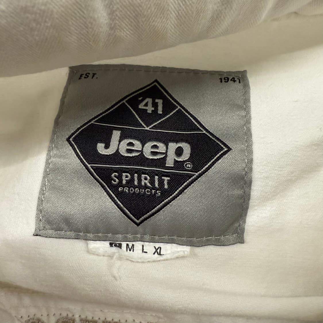 [정품/S] Jeep Spirit 빈티지 화이트 야상 점퍼 b15 상품이미지5