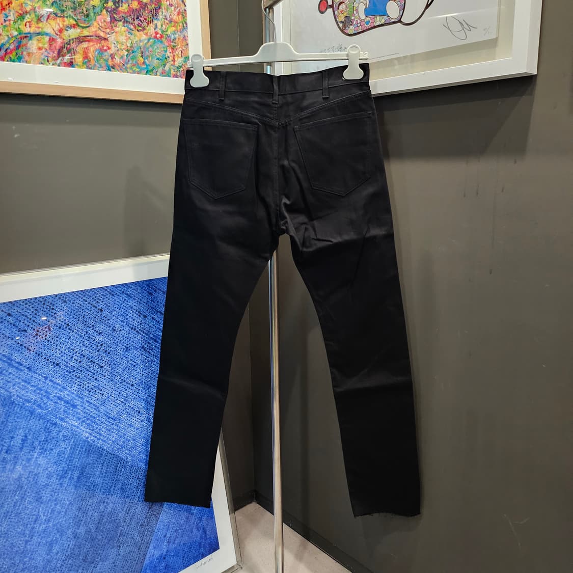 셀린느 스키니진 빈티지 퓨어 블랙 데님 팬츠 상품이미지4