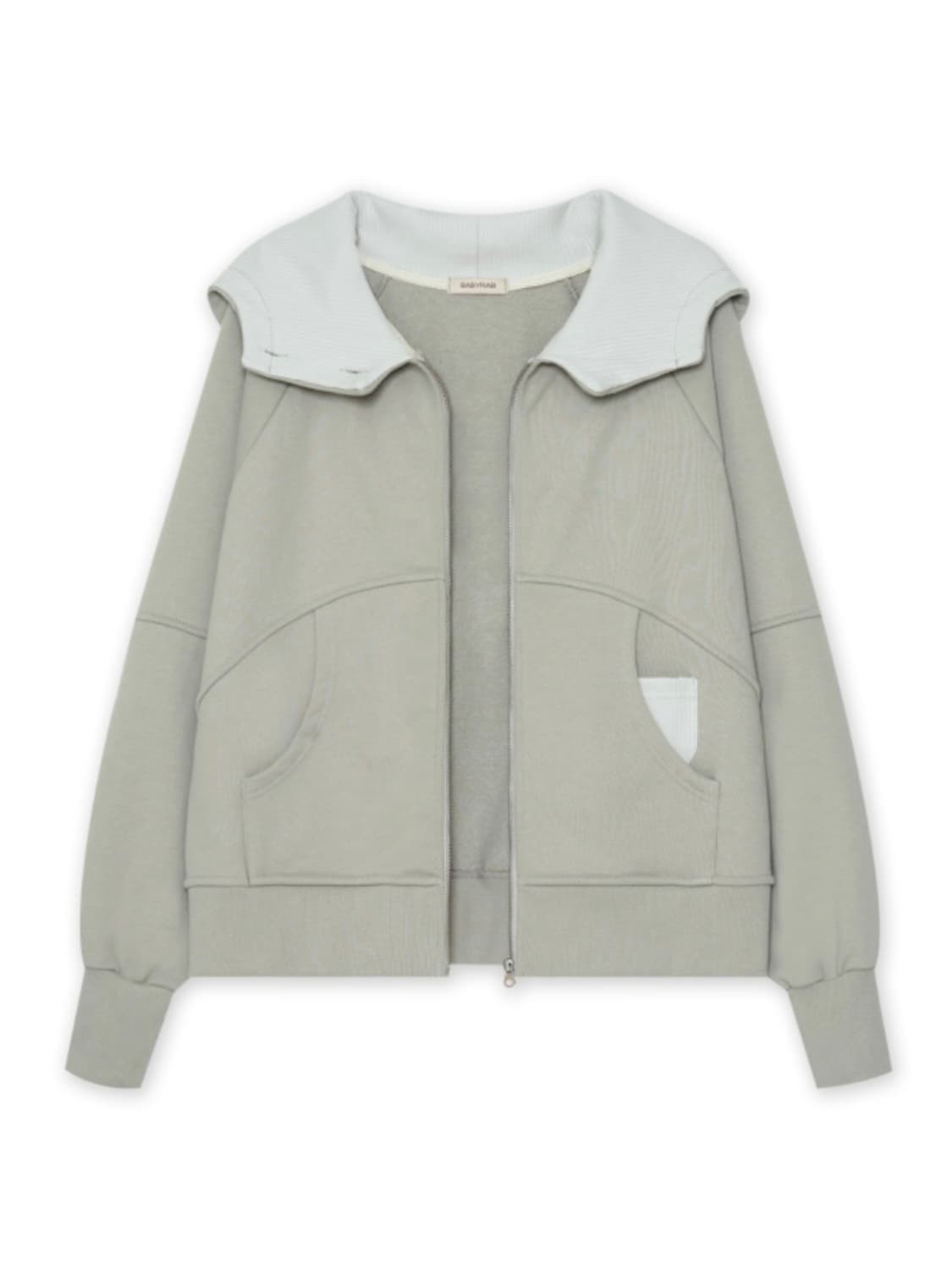 베이비랩 eggshell hoodie sage green 상품이미지2