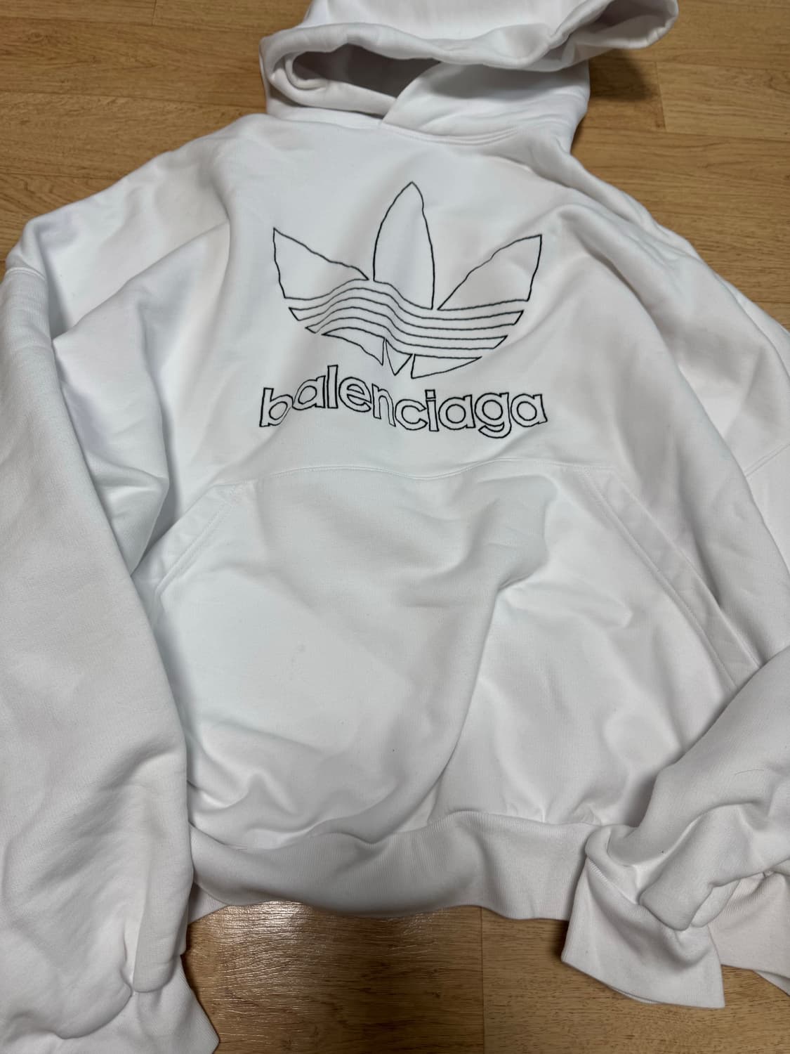 [2] 발렌시아가 아디다스 후드 화이트 상품이미지1