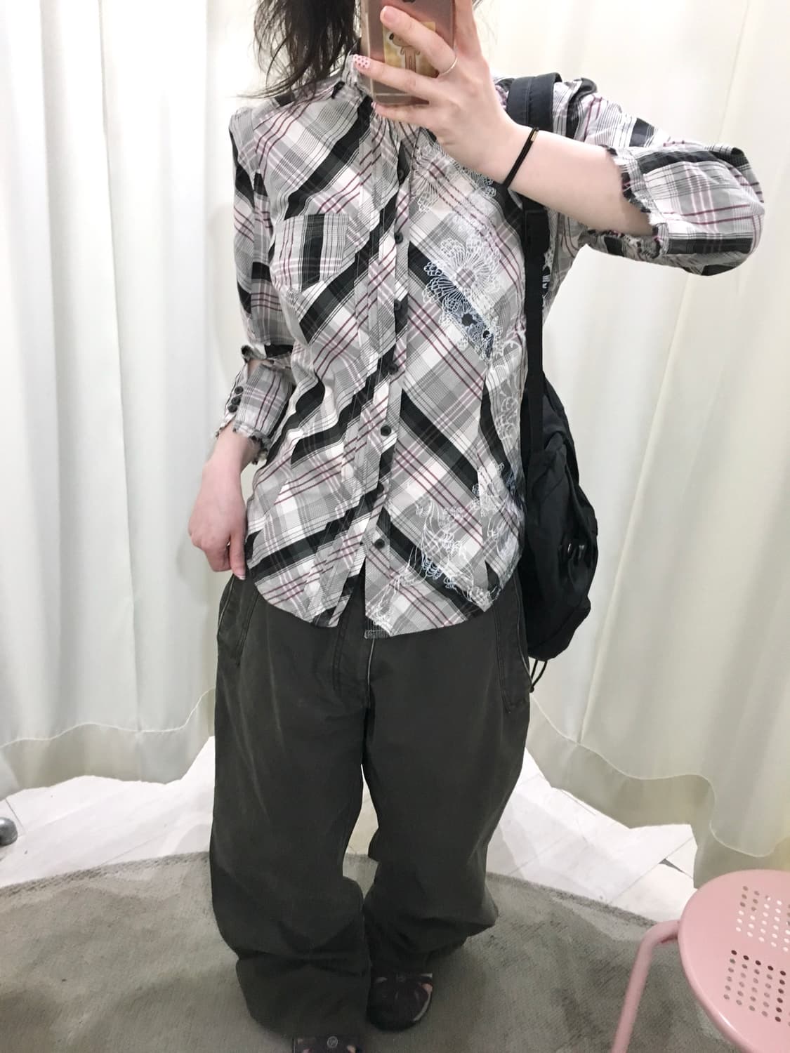 DIESEL check slim shirt 상품이미지3