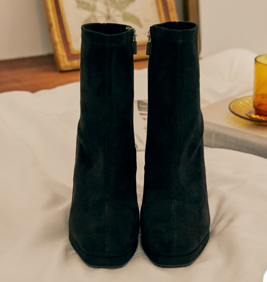 스웨이드 부츠 8cm 235 상품이미지1