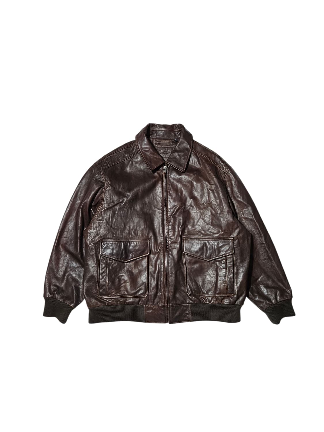 라운드트리 A-2 레더 자켓 빅사이즈 115 120 XXXL 상품이미지1