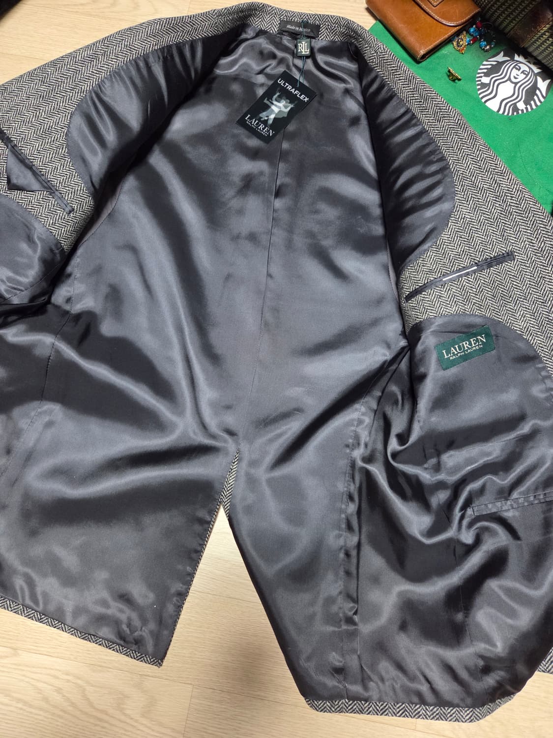 (새상품)POLO RALPH LAUREN 울  헤링본 수트 블레이저 상품이미지5