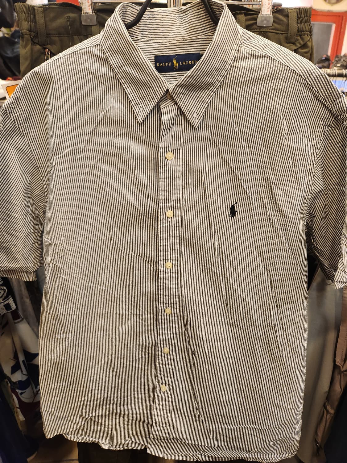 랄프로렌 스트라이프 반팔 셔츠 상품이미지1