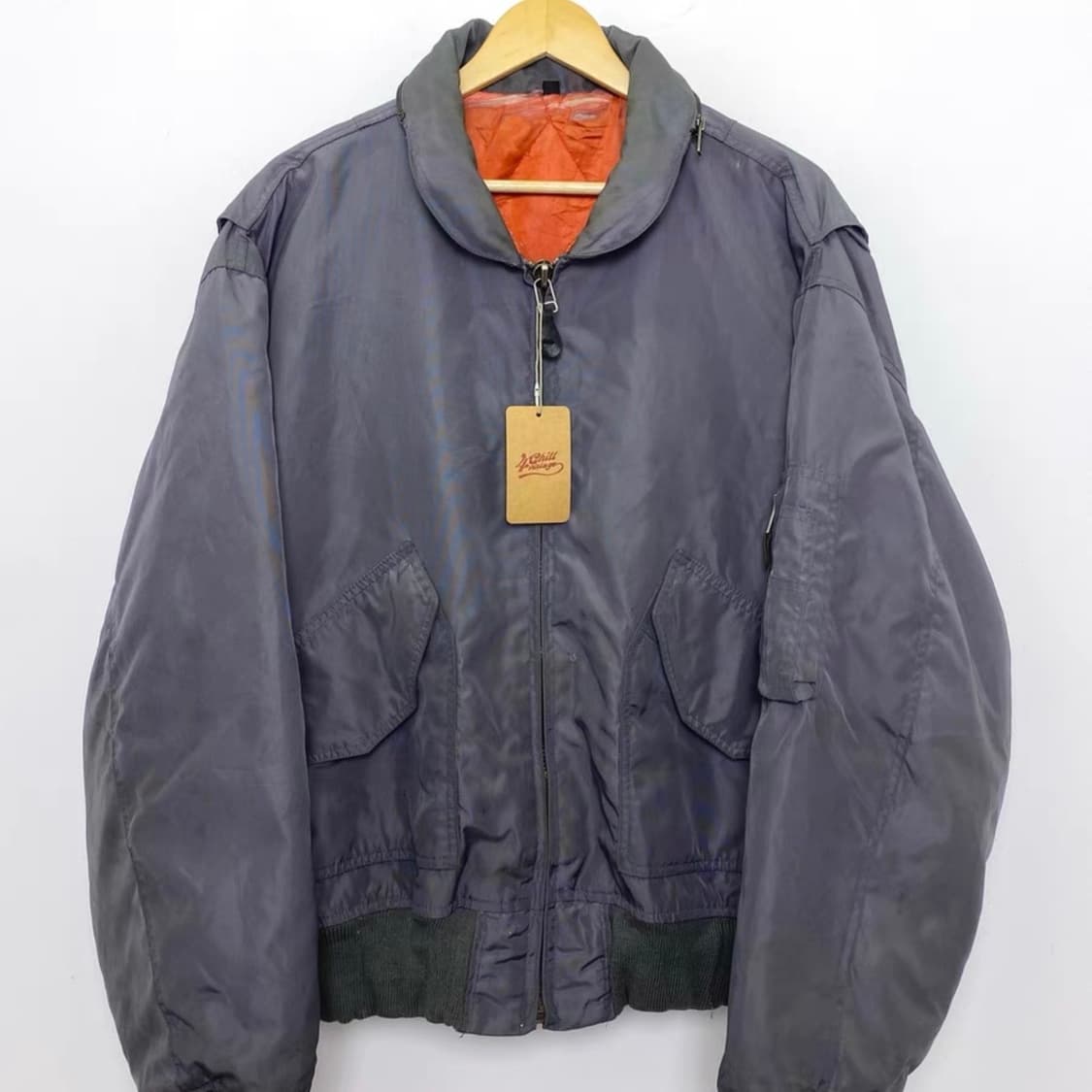 TYPE LH-747빈티지 오버사이즈 레더 플라이트 자켓  상품이미지1