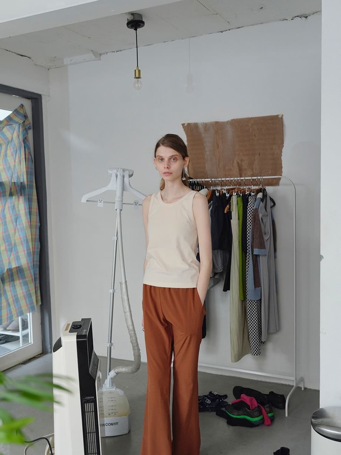 엔조블루스 슬림 부츠컷 라운지 팬츠 S 상품이미지3