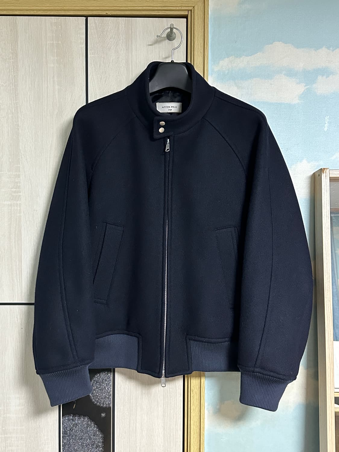 (L) 애프터프레이 리가즈 해링턴 블루종 네이비 상품이미지2