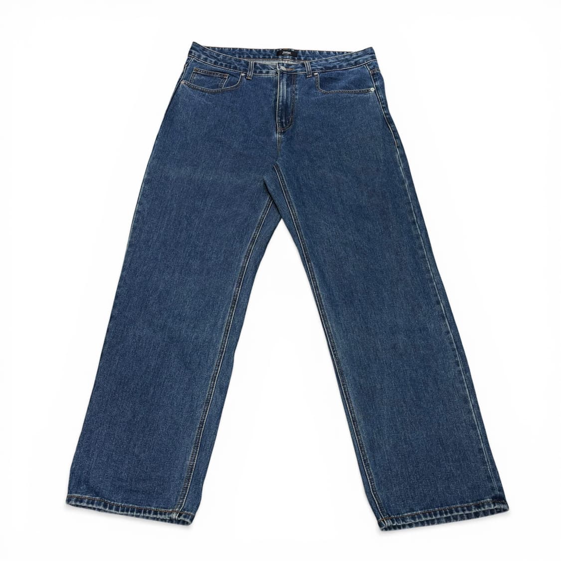 34 무신사스탠다드 무탠다드 진청 세미와이드 데님팬츠 상품이미지1