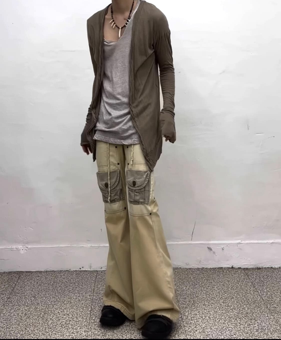 G.O.A desert nomad lace-up flared cargo  상품이미지2