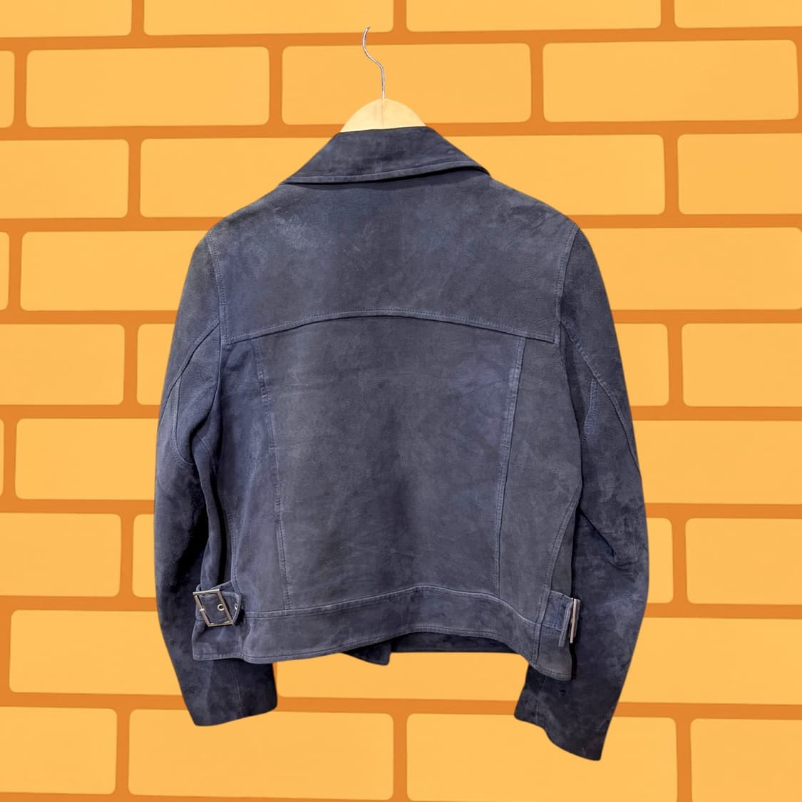 더블라이더 스웨이드 고트스킨 숏 자켓 (M) 상품이미지5