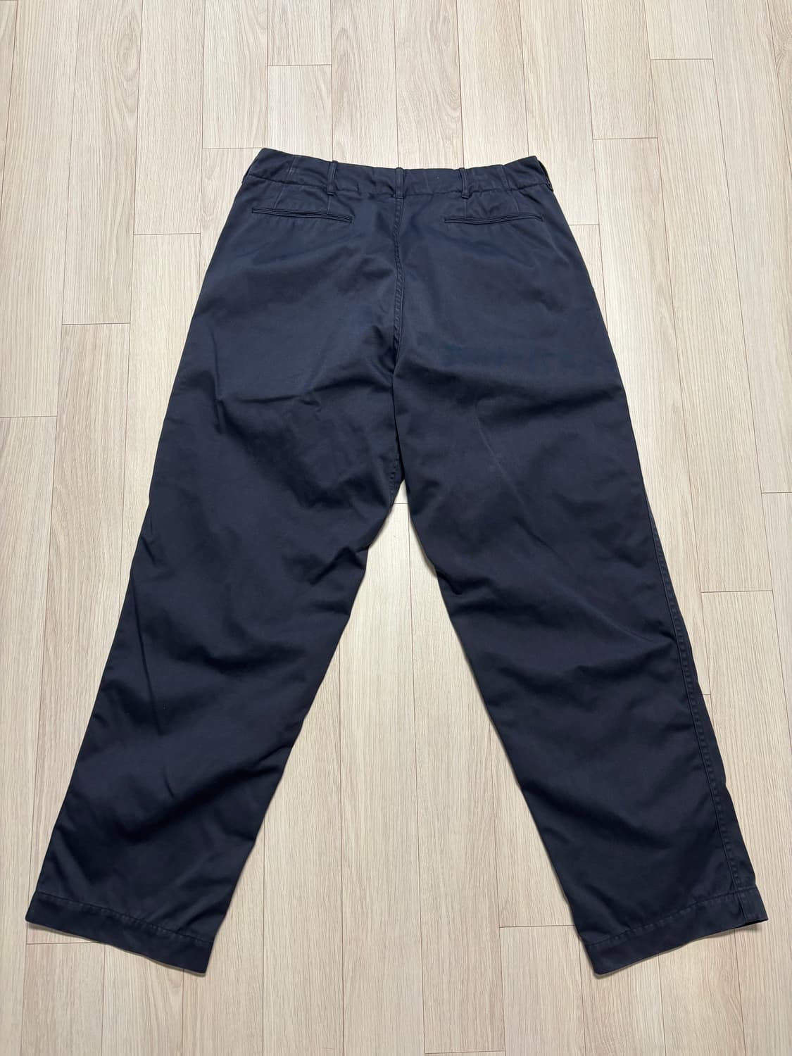 (34) 나나미카 와이드 치노 팬츠 네이비 상품이미지2