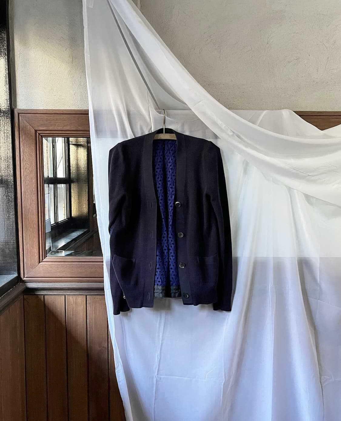 SACAI hole lace string cardigan 상품이미지6