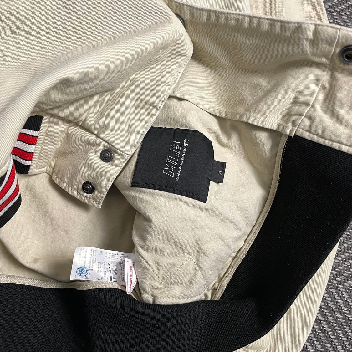 00s MLB 올드스쿨 뉴욕 양키스 베이스볼 바시티 자켓y 4759 상품이미지4