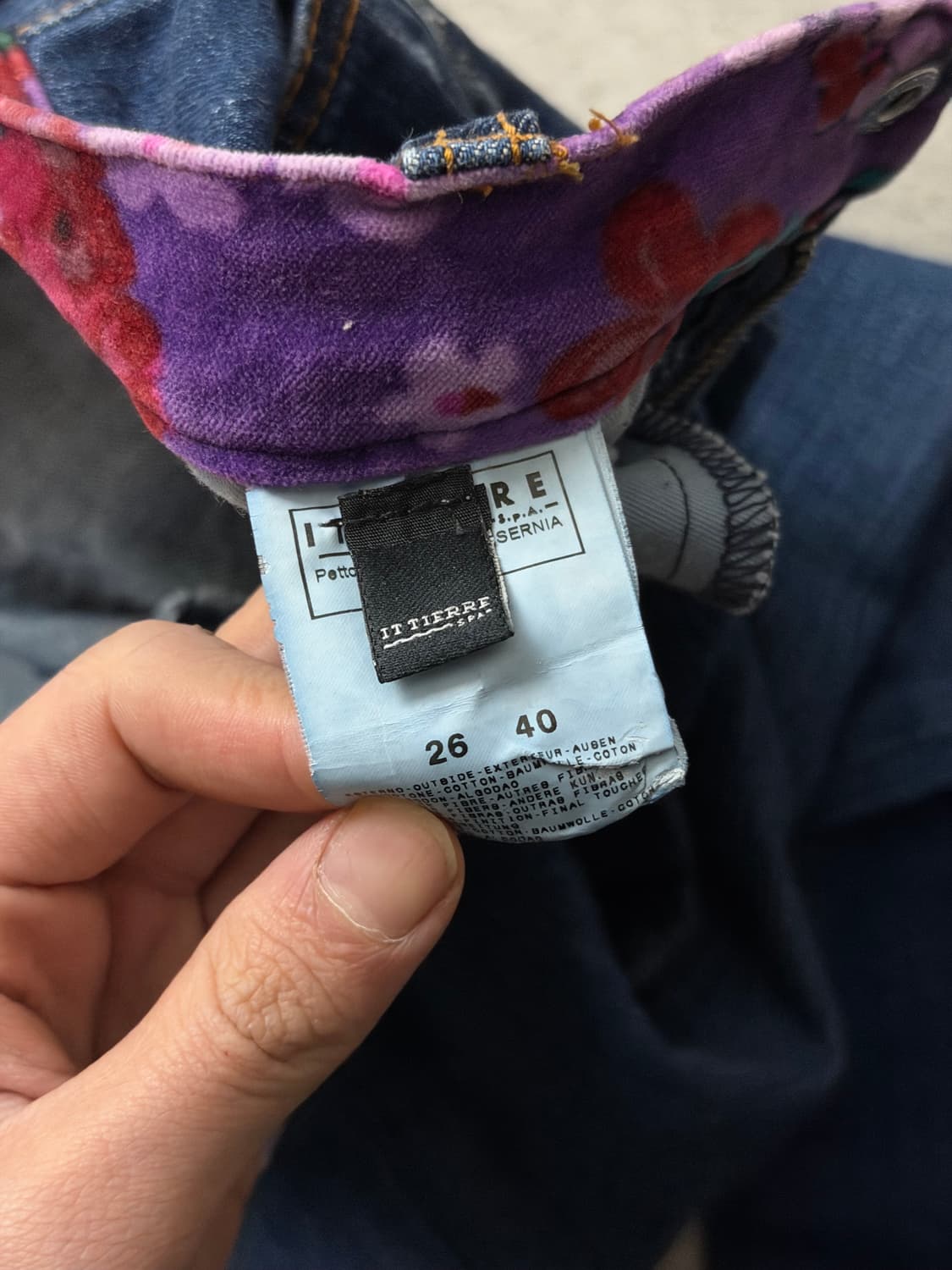 D&G 플라워 패턴 부츠컷 데님팬츠 상품이미지6