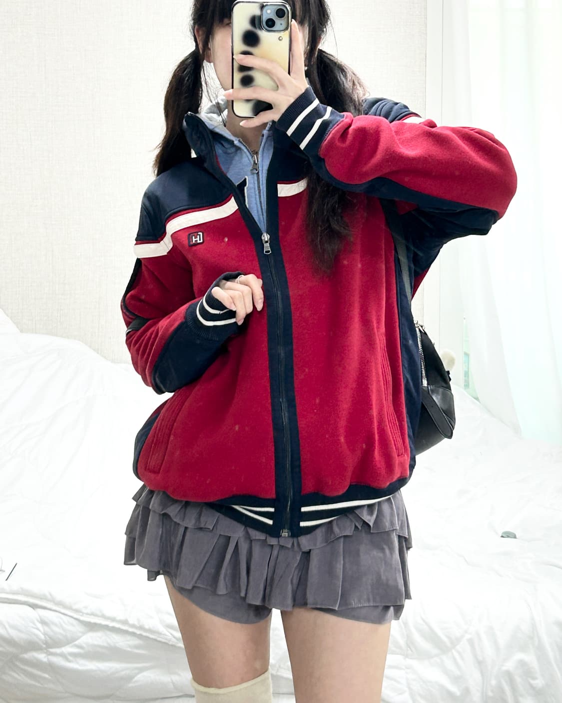 타미힐피거 배색 니트자켓 상품이미지2