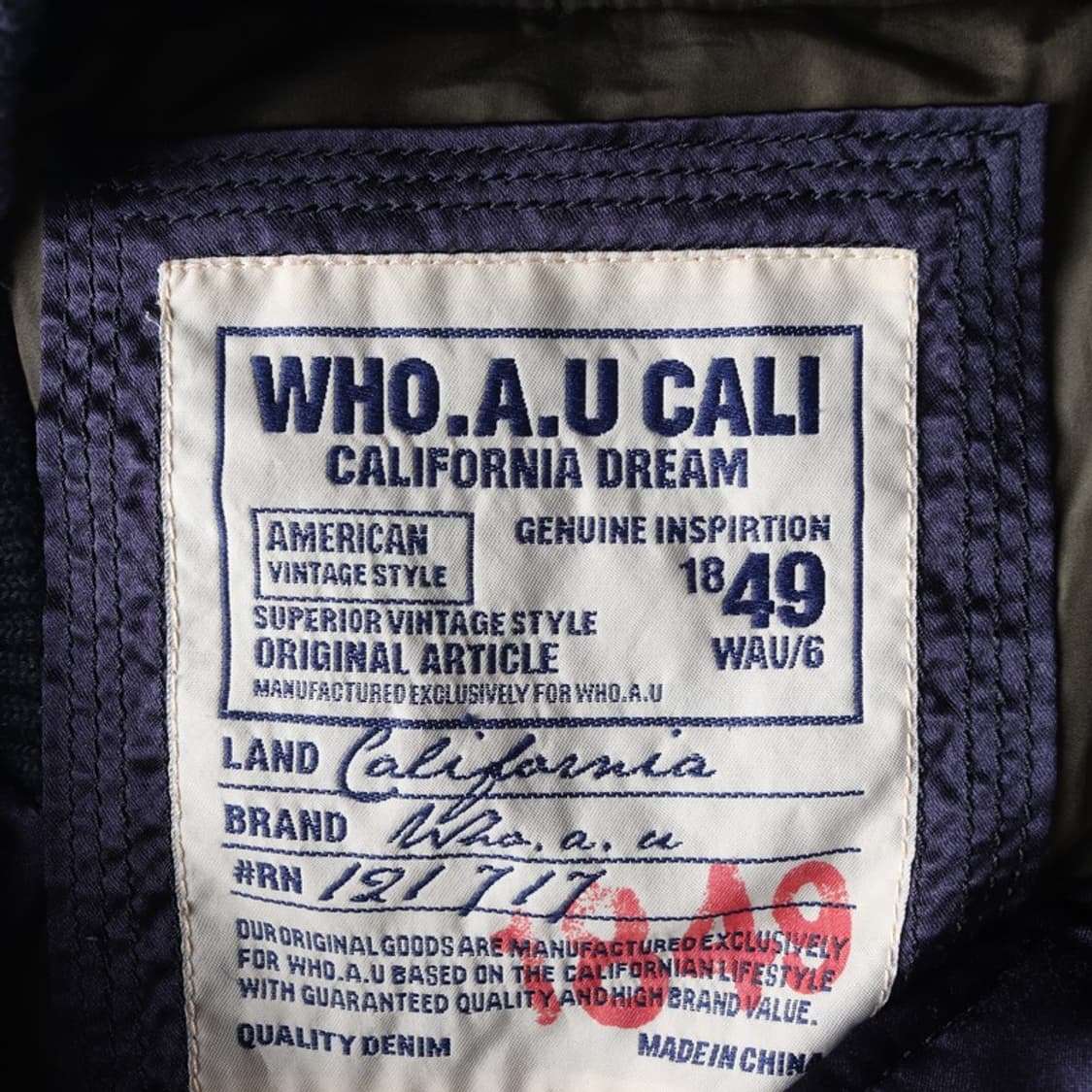 후아유 빈티지 유광 패딩 L 상품이미지5