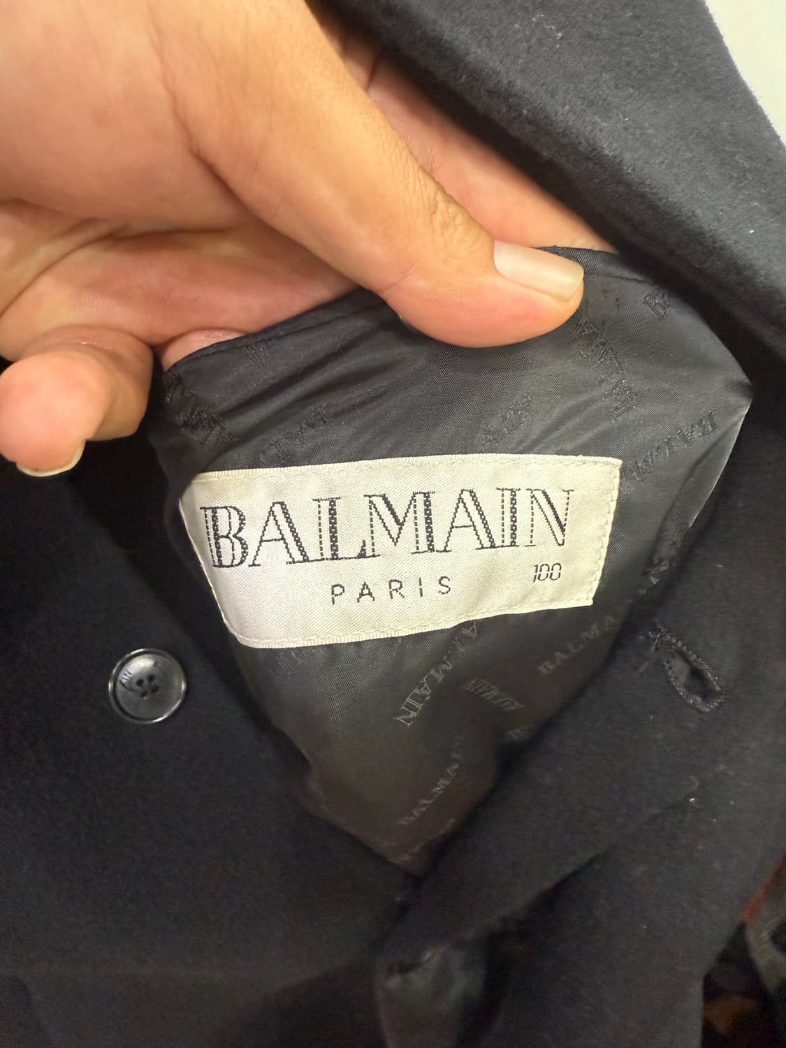 발망 블랙 모직 코트 100사이즈 판매합니다 상품이미지3