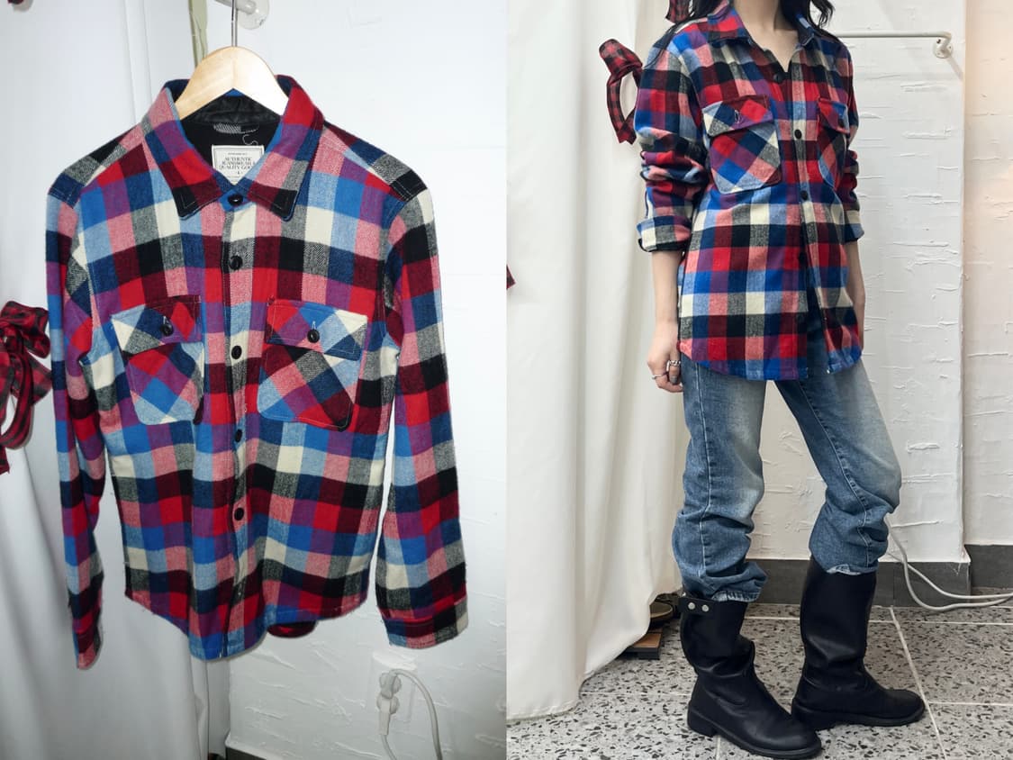 color block jacket shirts 상품이미지1