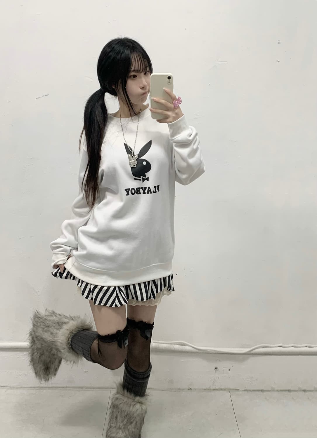 [PLAYBOY] 플레이보이 빅버니 갸루 mtm 롱슬리브 상품이미지4