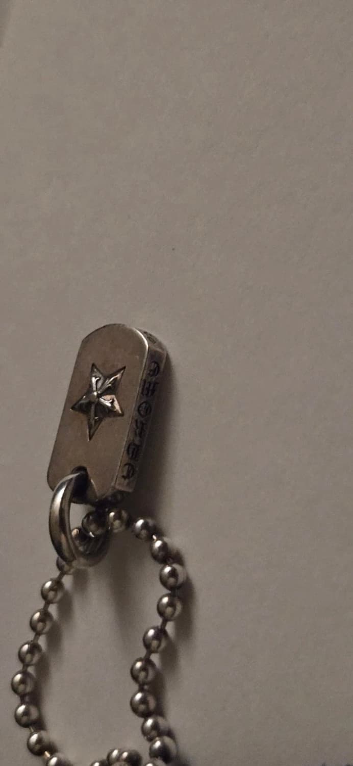 크롬하츠 타이니 스타 도그택 + 정품 체인 상품이미지3