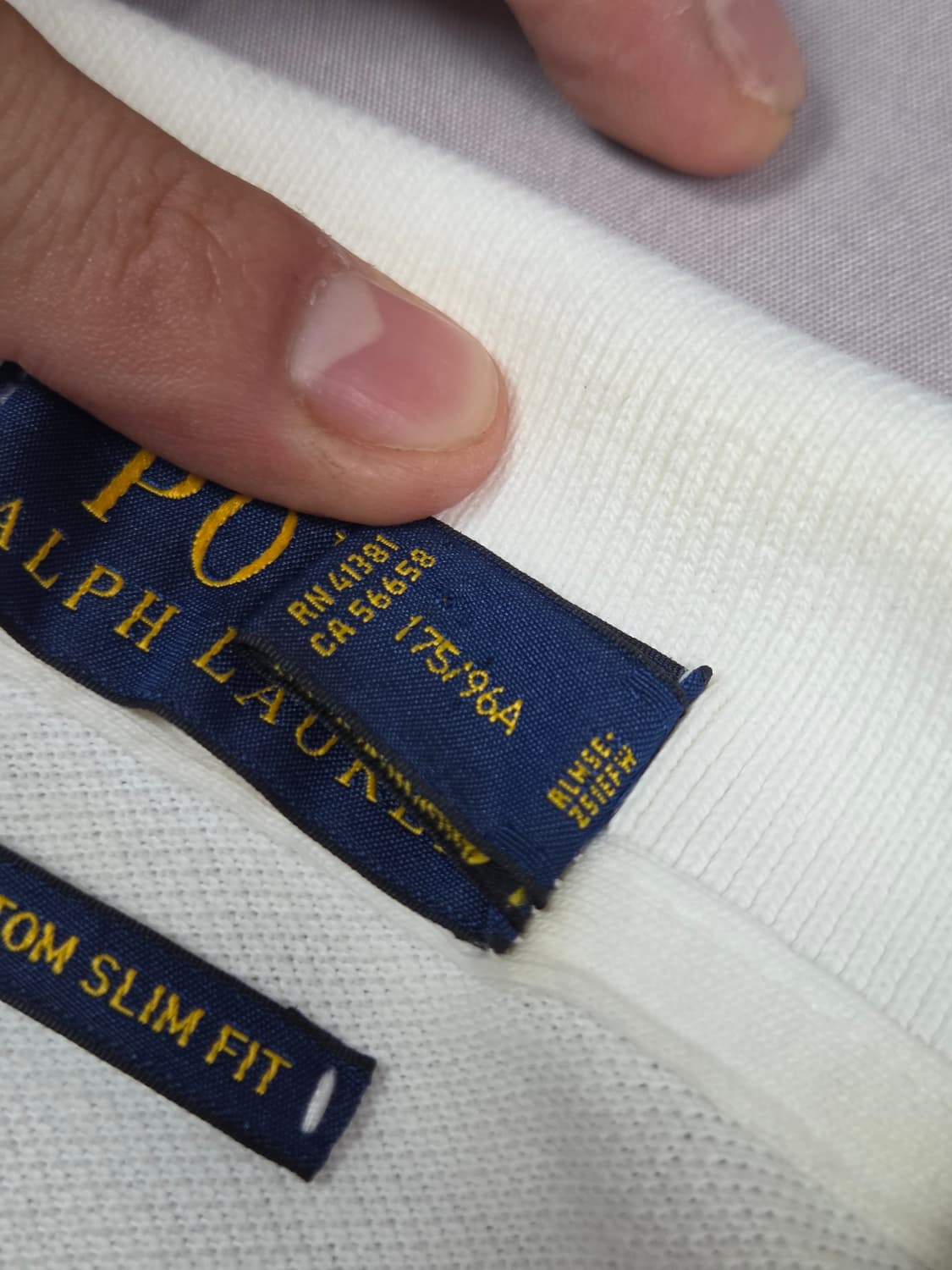 [폴로 랄프로렌] 커스텀 슬림 핏 포니 반팔 카라티 | S00090 상품이미지4