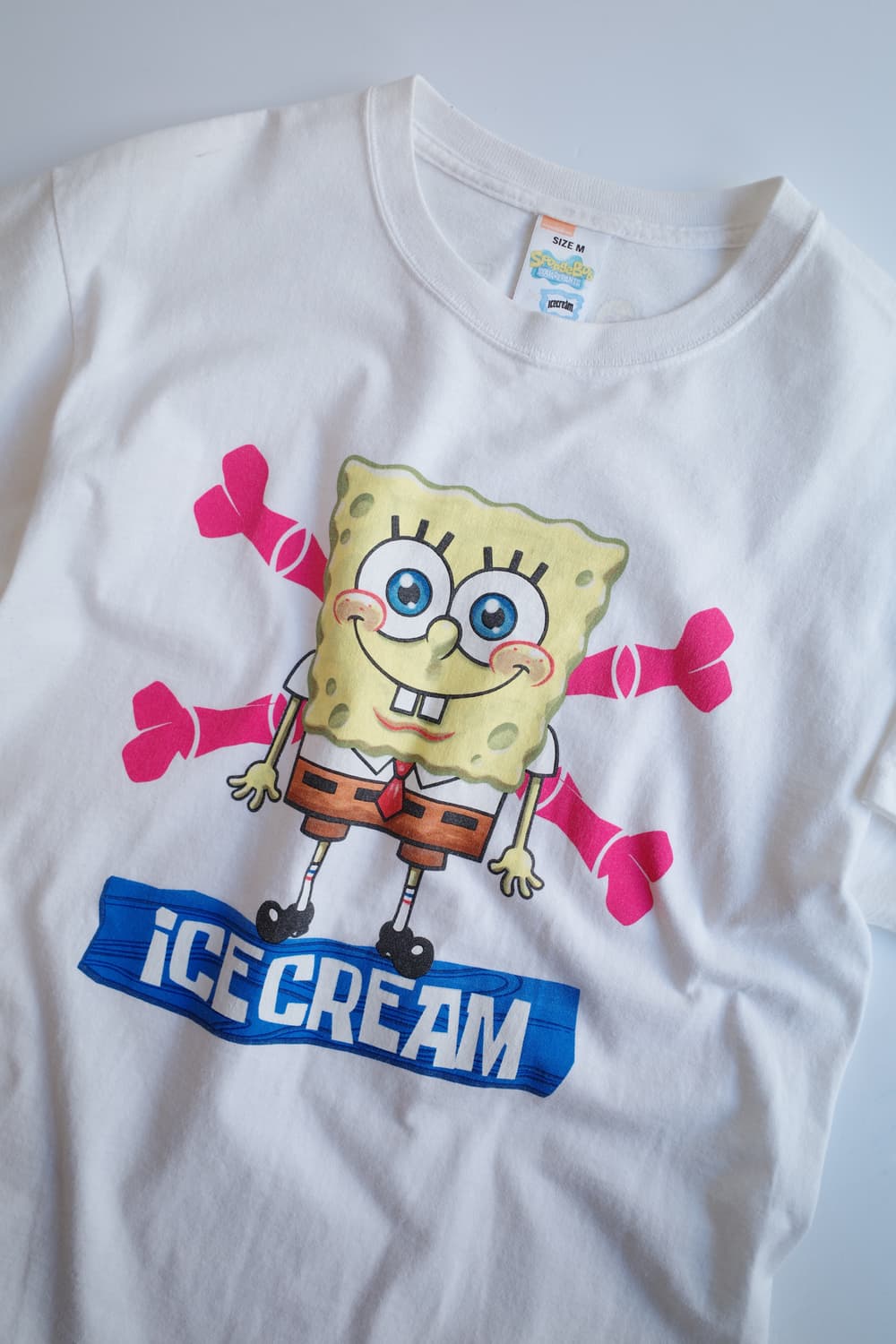 BBC Ice cream X SpongeBob 콜라보 프린팅 티셔츠 상품이미지1