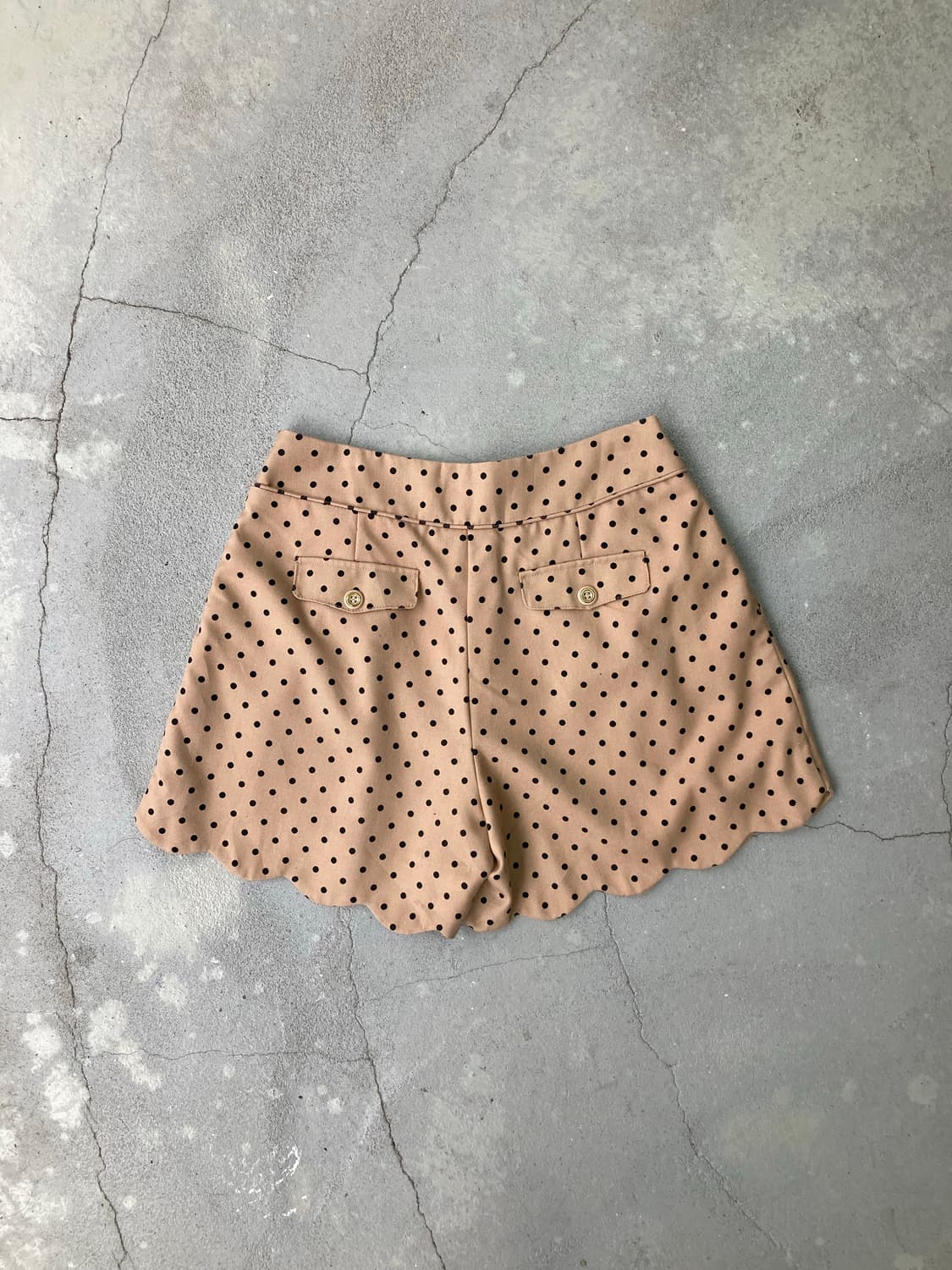 beige polka dot shorts 상품이미지4