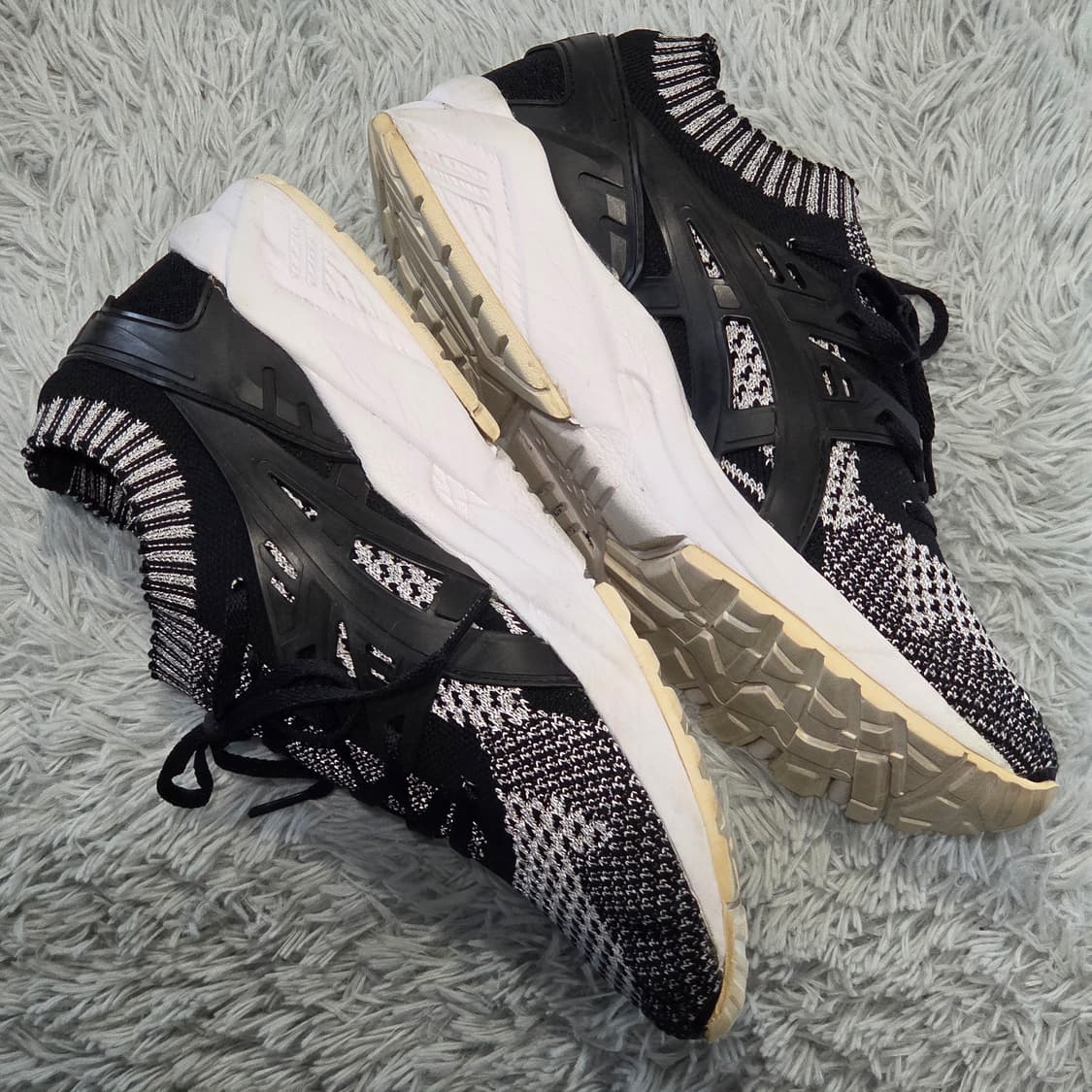 2w-23:아식스 젤 카야노 니트 H7S3N 블랙 255cm 상품이미지7