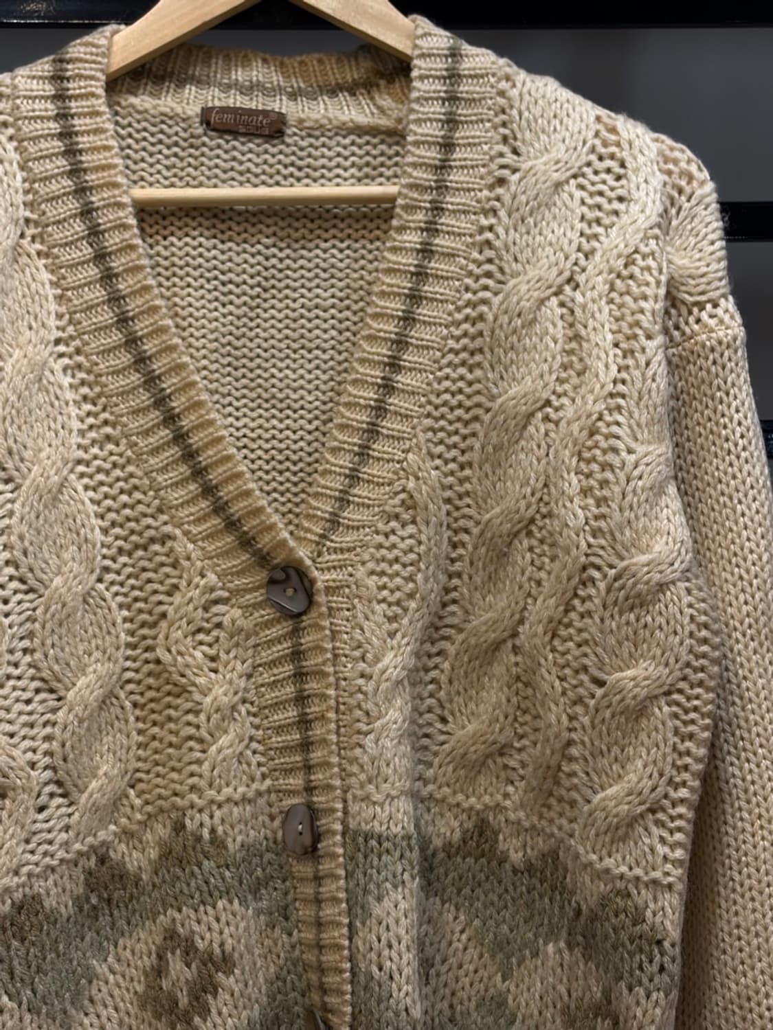 (90) 페미나떼 빈티지 공용 스웨터 니트 가디건 5.9 상품이미지3