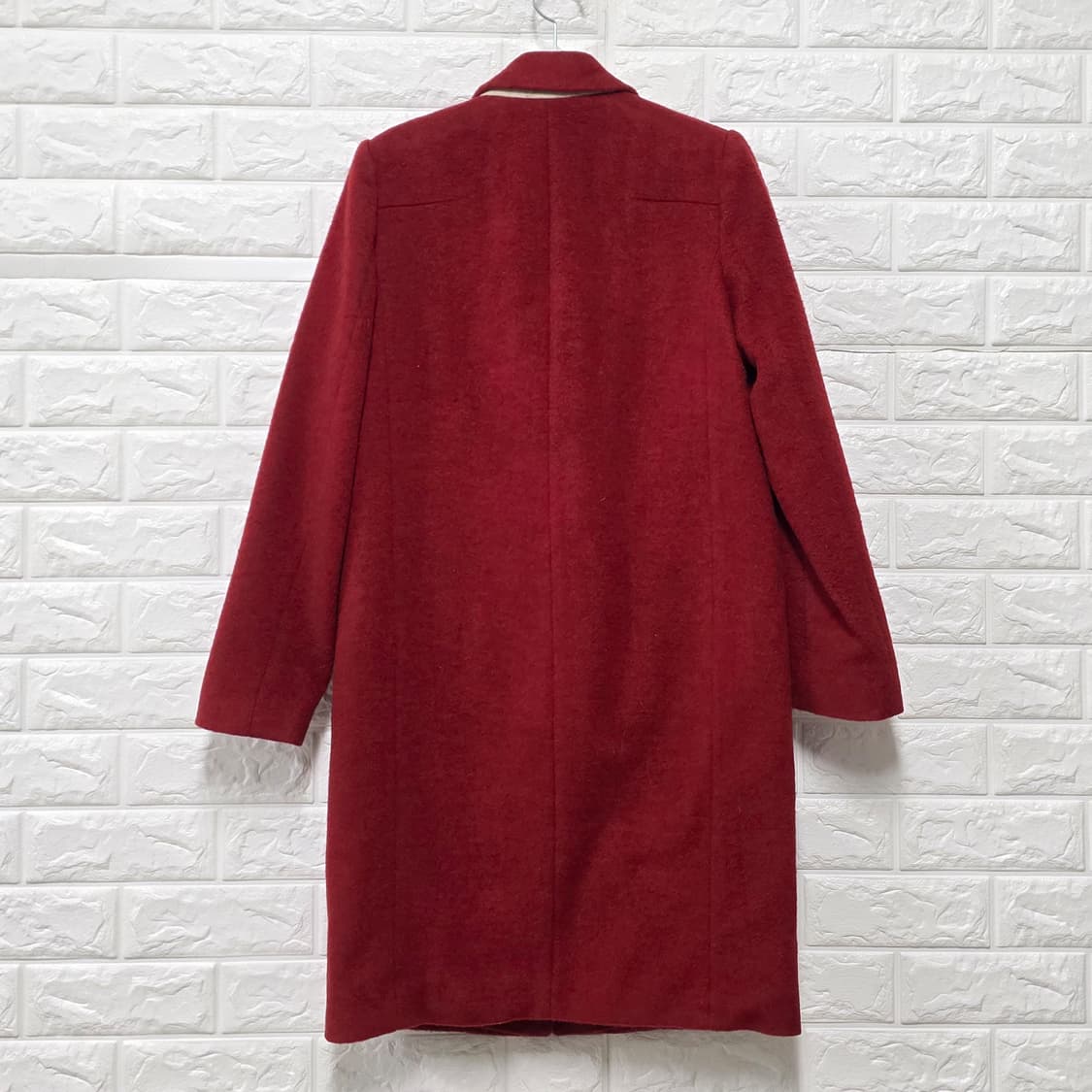 택포_ 잇미샤 빨간색 모직 코트 S 상품이미지4