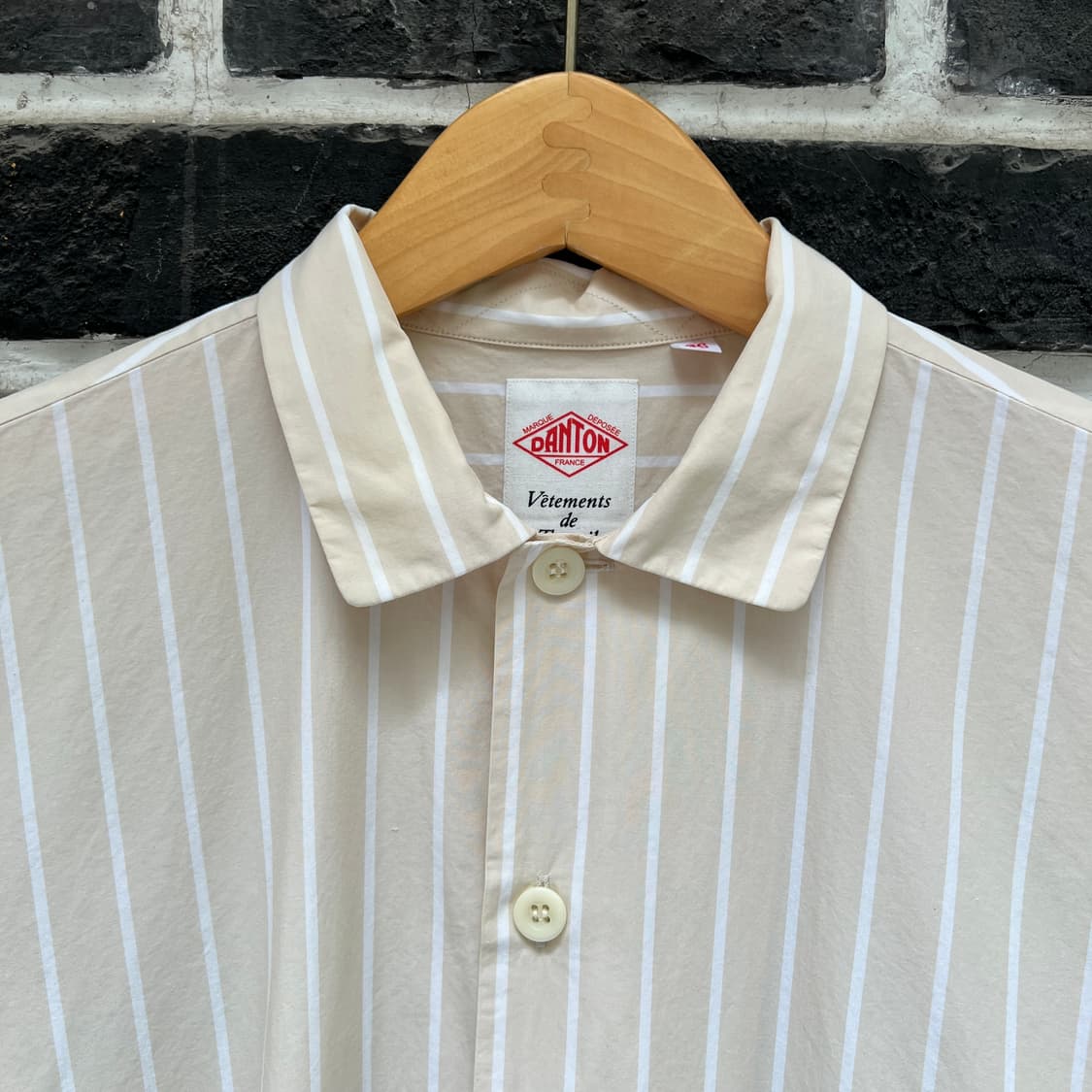 단톤 스트라이프 셔츠 원피스 상품이미지2