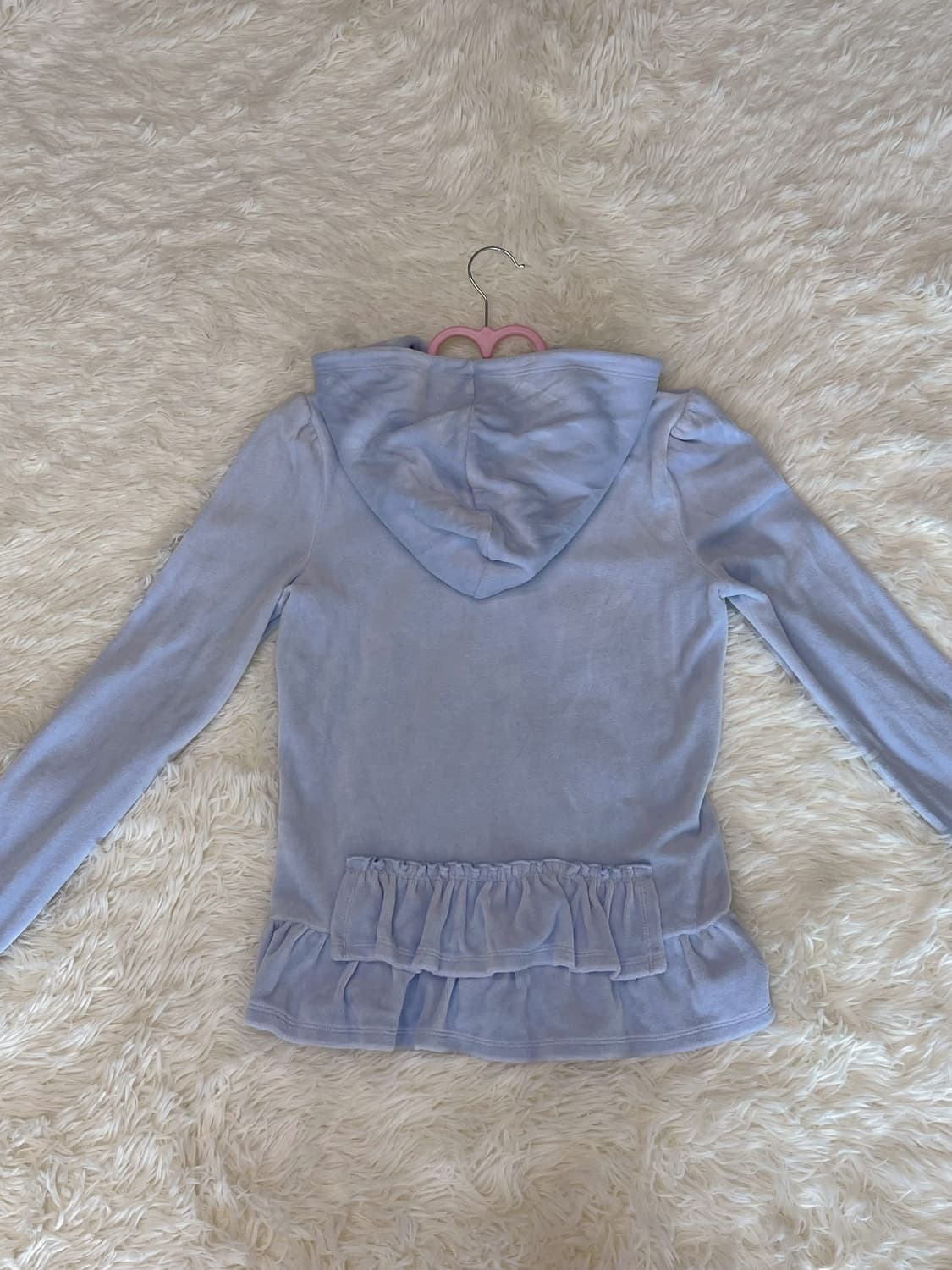 유일매물) 쥬시꾸뛰르 오네갸루 벨벳 후드집업 y2k 상품이미지2