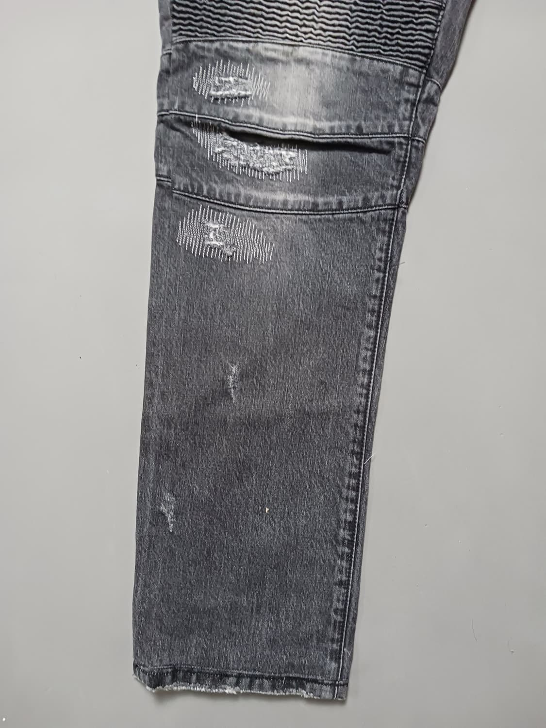 [38] 발망 디스스티치 바이커 블랙진 청바지 상품이미지3