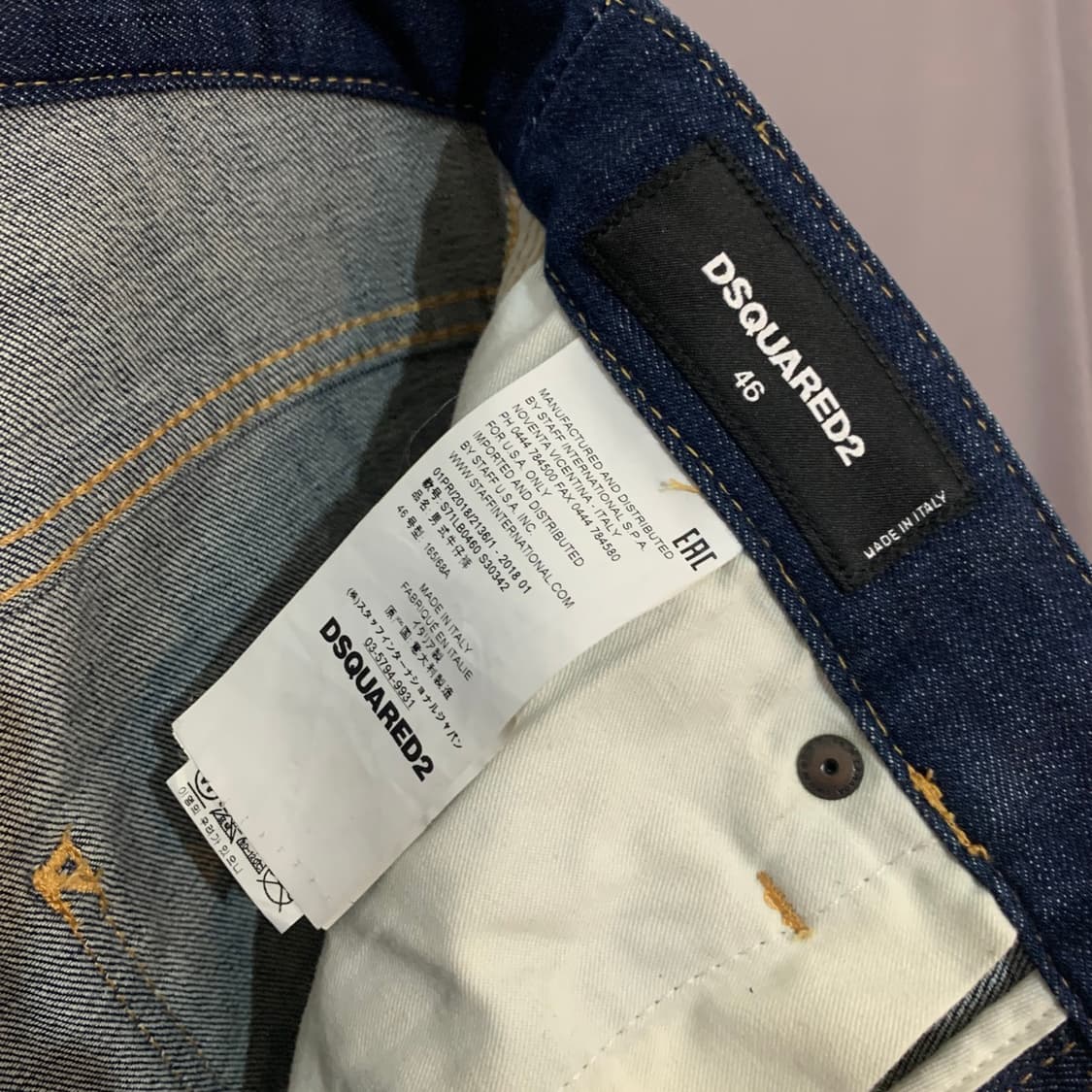46 디스퀘어드2 쿨가이진 워싱 스판 데님 청바지 상품이미지6