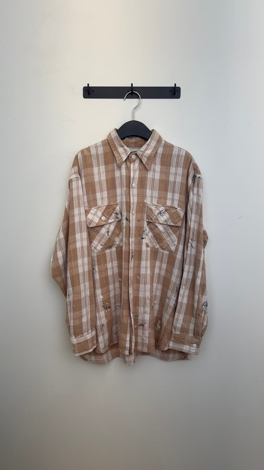 Bowwow 페인트 플란넬 셔츠 M 상품이미지1