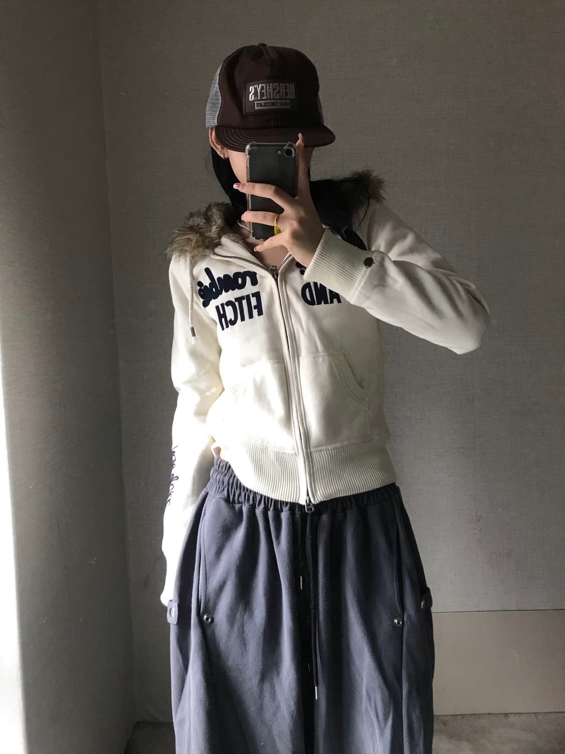 아베크롬비 아이보리 울프죠 후드집업 상품이미지4