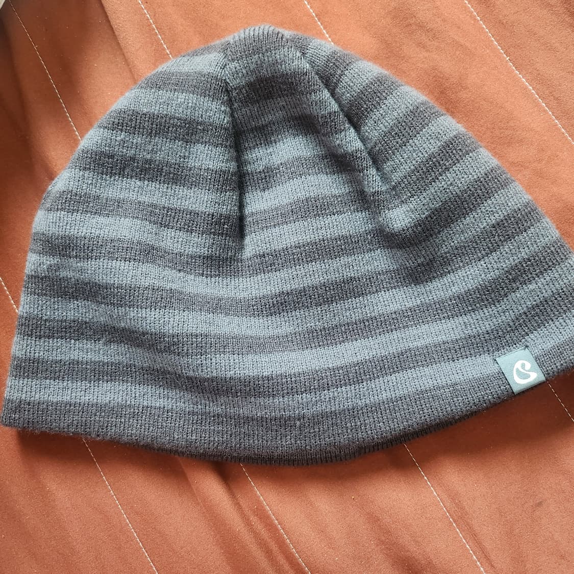 코이세이오 듀얼 스트라이프 비니 퍼플 그레이 상품이미지2