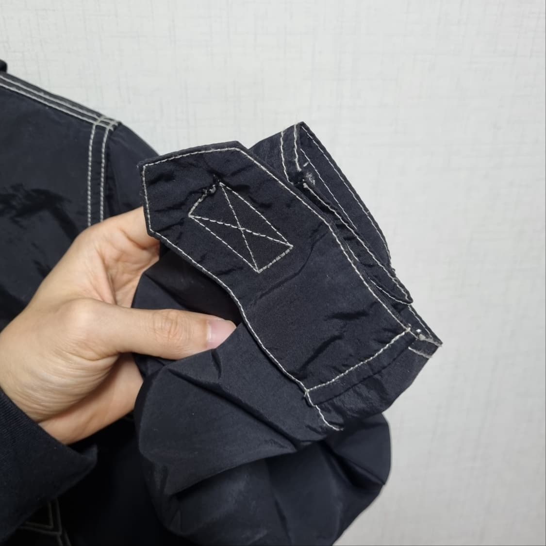 ( M ) 스투시 아노락 후드 블랙 바람막이 상품이미지3