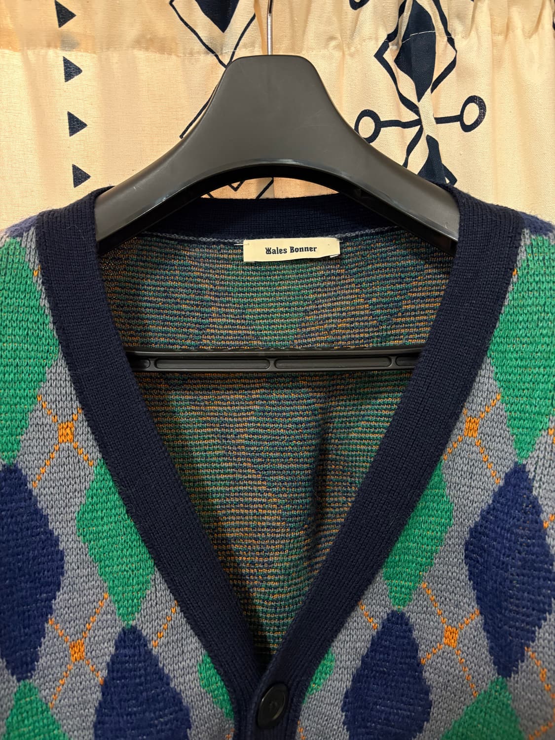 웨일즈보너 아가일 니트 가디건 상품이미지9