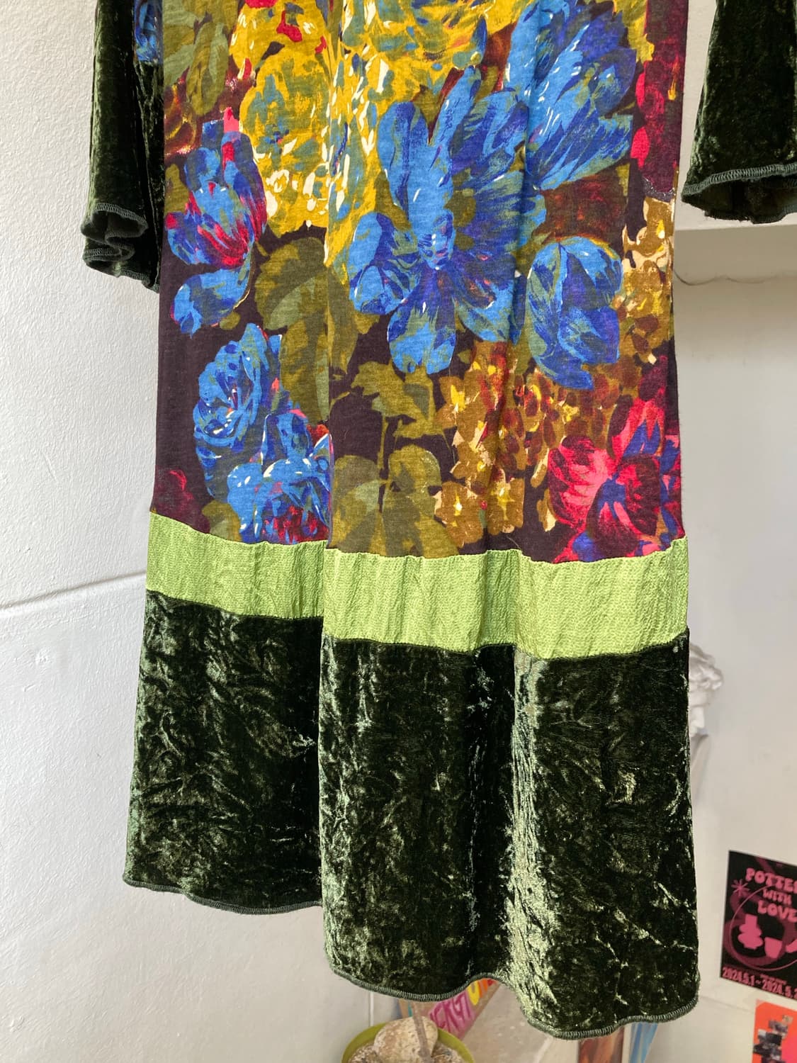 Max&Co 막스마라 플라워패턴 벨벳 원피스 상품이미지4