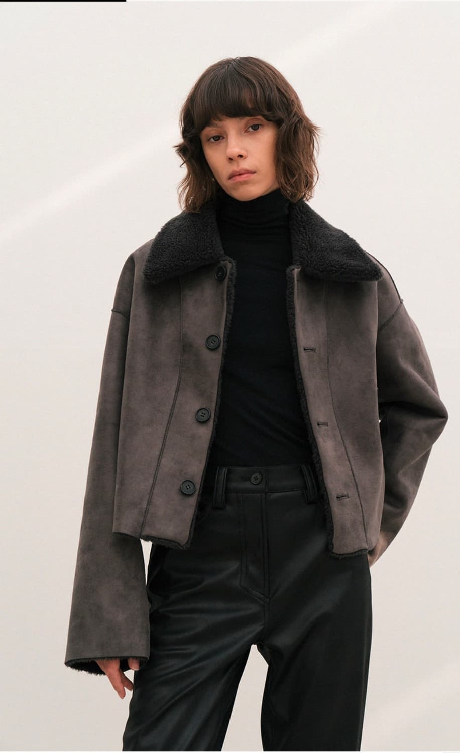 르(le) 리버시블 무스탕 상품이미지2