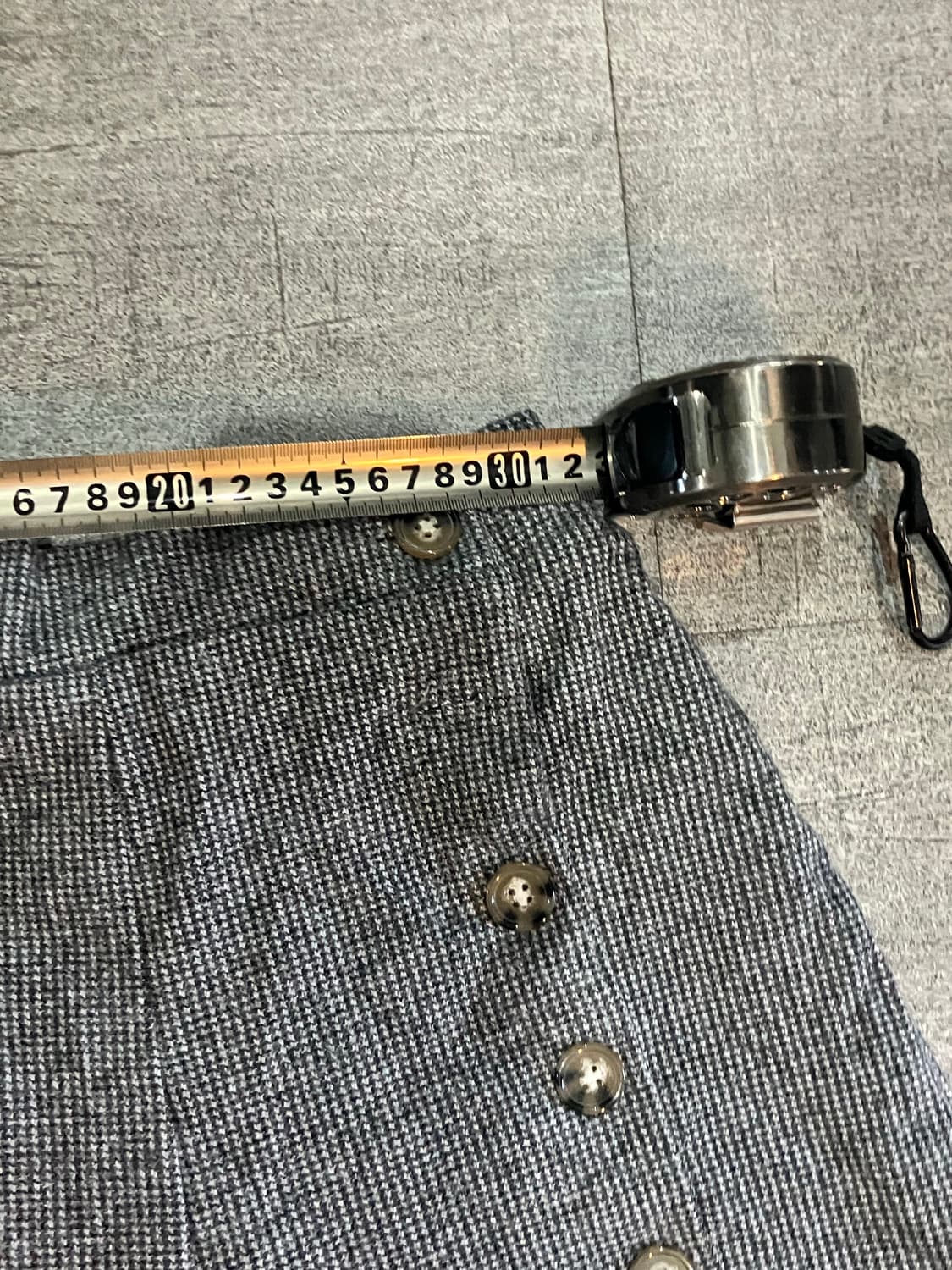 일본빈티지 하구미모리걸 아메카지할메카지 쓰리버튼 와이드7부팬츠 상품이미지2