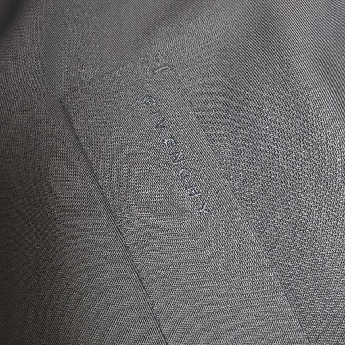 [57]지방시 울실크 싱글트렌치코트 울내피포함 올리브그린 약105 상품이미지10