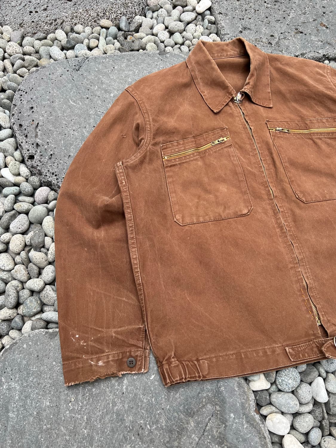 50s LEBON PICARD BROWN 프렌치 사이클리스트 워크자켓 상품이미지3