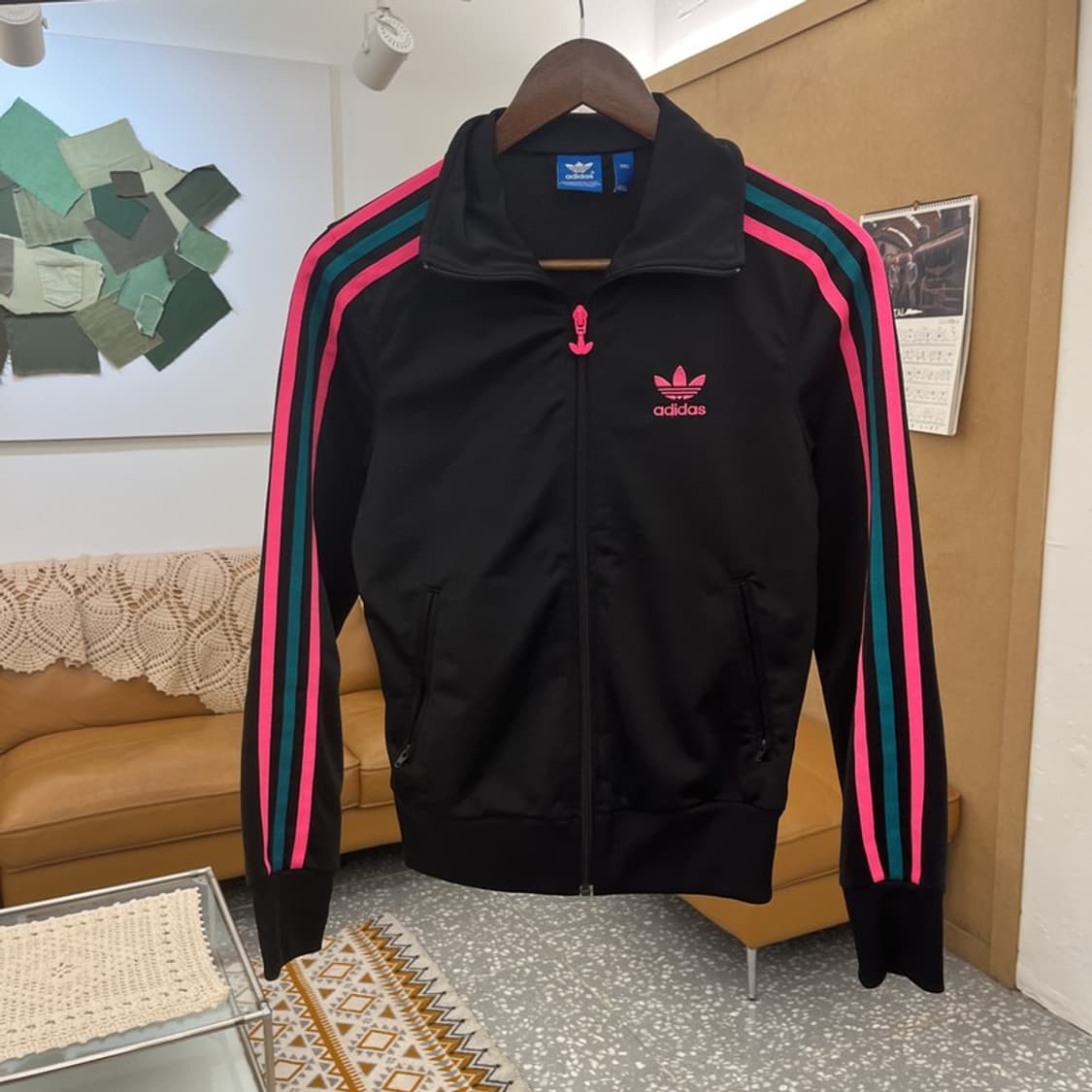 아디다스 Y2K 대장급 스트릿 펑크 키치핑크 져지 집업 85 C10731 상품이미지3