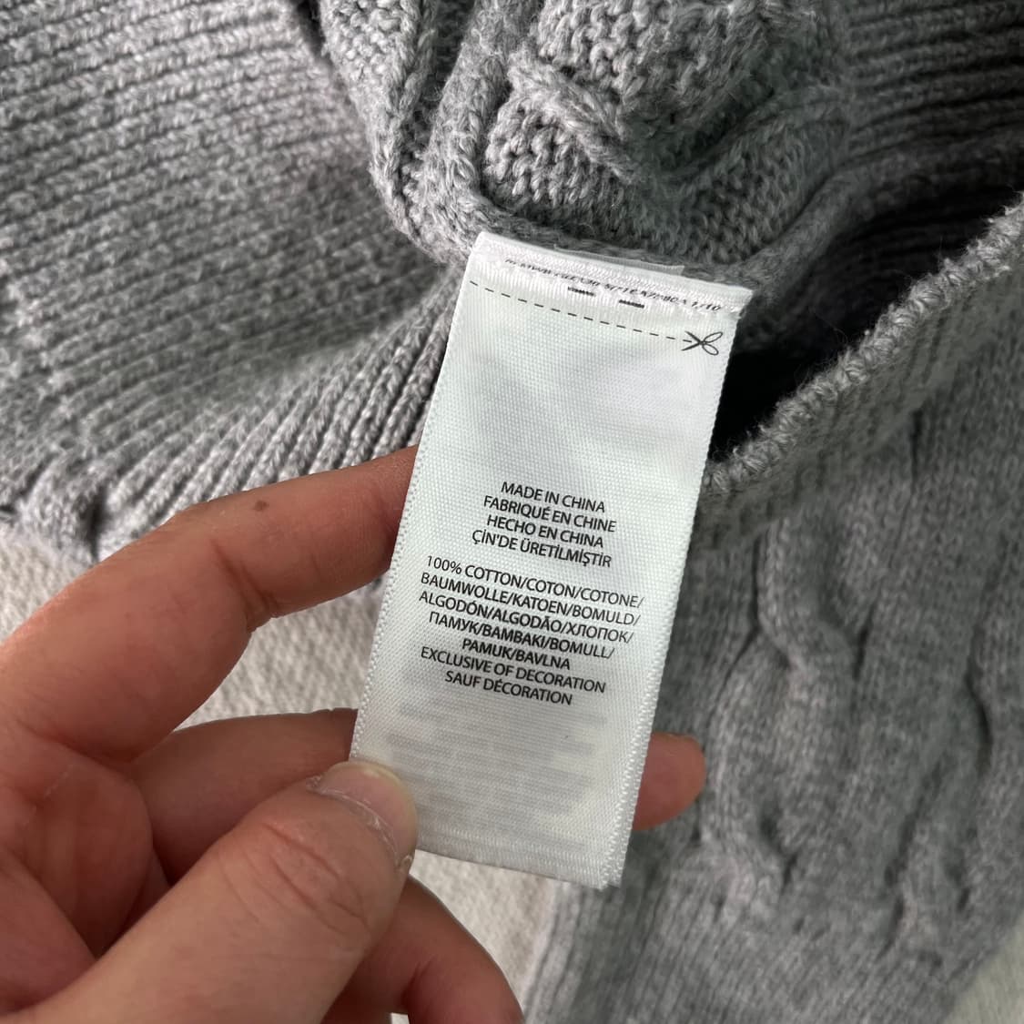 95 폴로랄프로렌 꽈배기 반집업 니트 상품이미지5