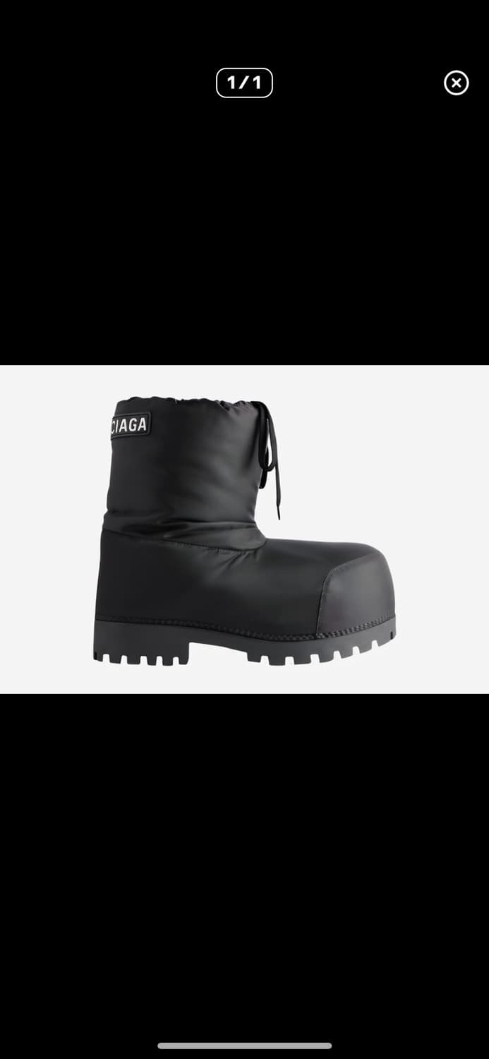 발렌시아가 알래스카 블랙 부츠 상품이미지1