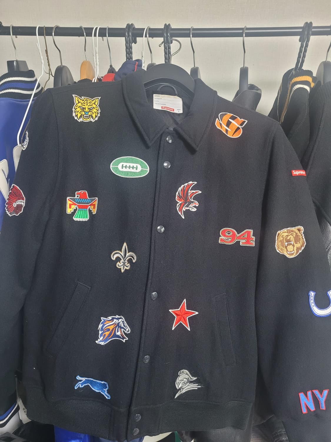 슈프림 NFL 프랜차이즈 바시티 자켓 상품이미지3